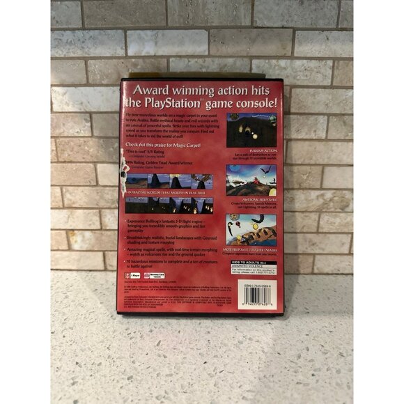 Magic Carpet PlayStation 1 PS1 Video‎ Game Complete CIB Long Box - Picture 2 of 3